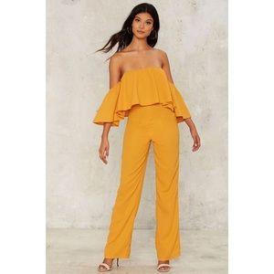 Nasty Gal Fall-Off the shoulder Romper
